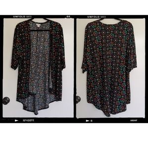 Lularoe (Shirley) Patterned Kimono - Size Small